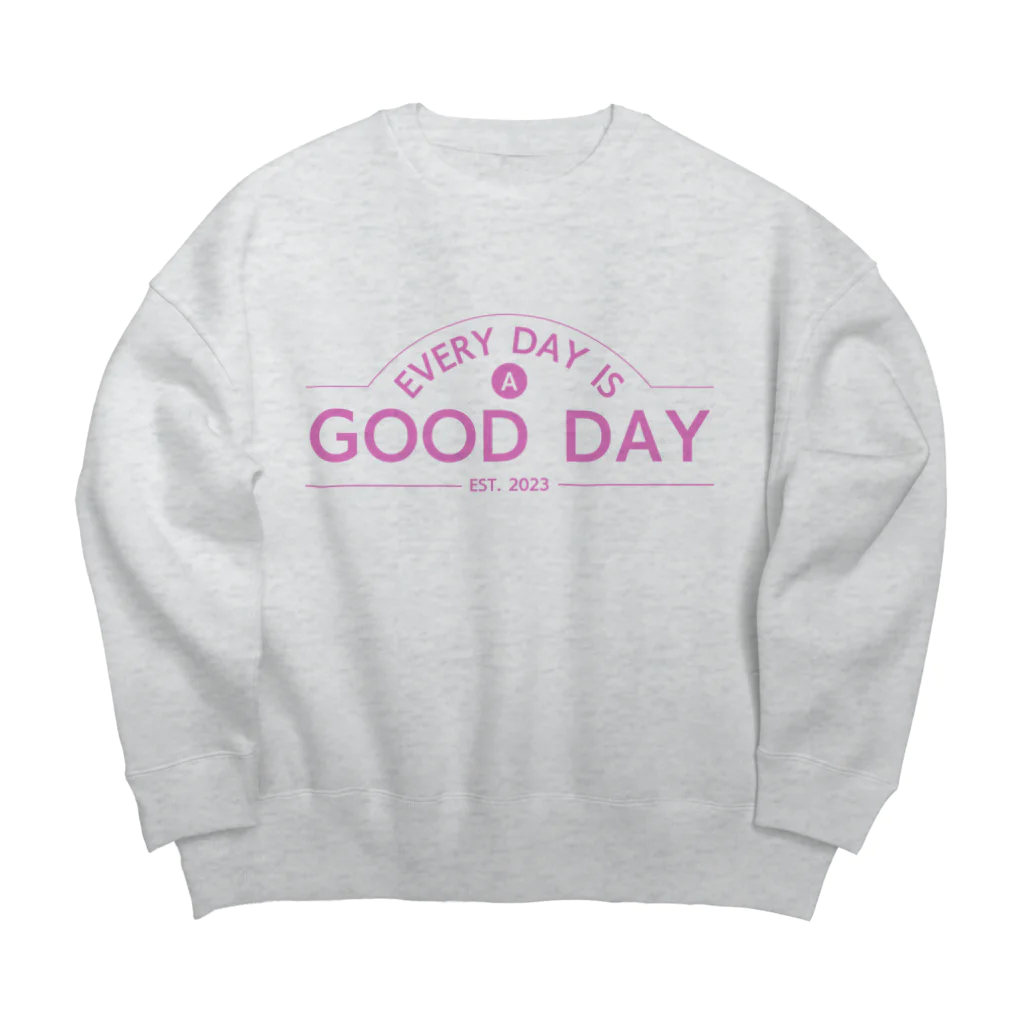 kazu_gの日日是好日（ピンク） Big Crew Neck Sweatshirt