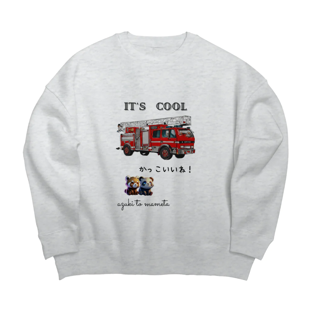 「キュートなアズキとマメタのワンダフル・ドリームランド」のかっこいいね！　IT'S　COOL Big Crew Neck Sweatshirt