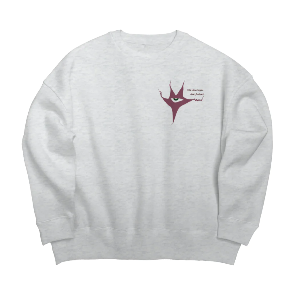 white snakeのSee through the future  Big Crew Neck Sweatshirt