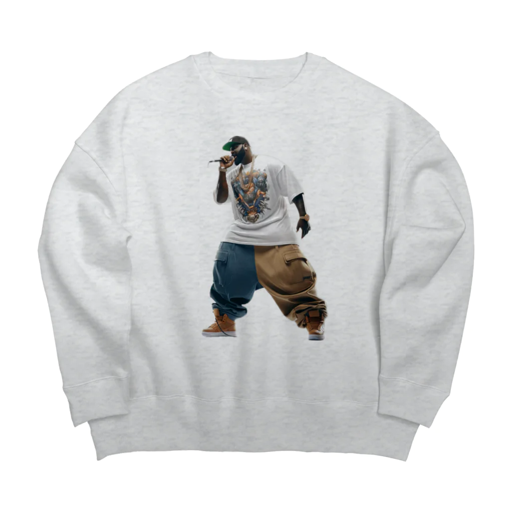 hoodie styleの天才ラッパー Big Crew Neck Sweatshirt