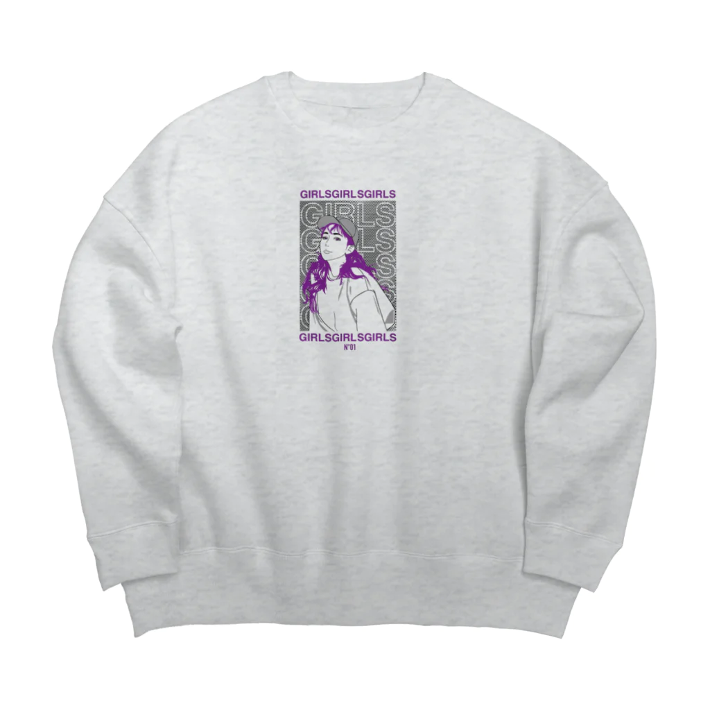 girlsgirlsgirlsのGirls Girls Girls N°01 type-B Big Crew Neck Sweatshirt