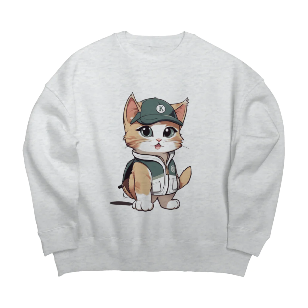 seeeeeの猫ゴルファー2 Big Crew Neck Sweatshirt