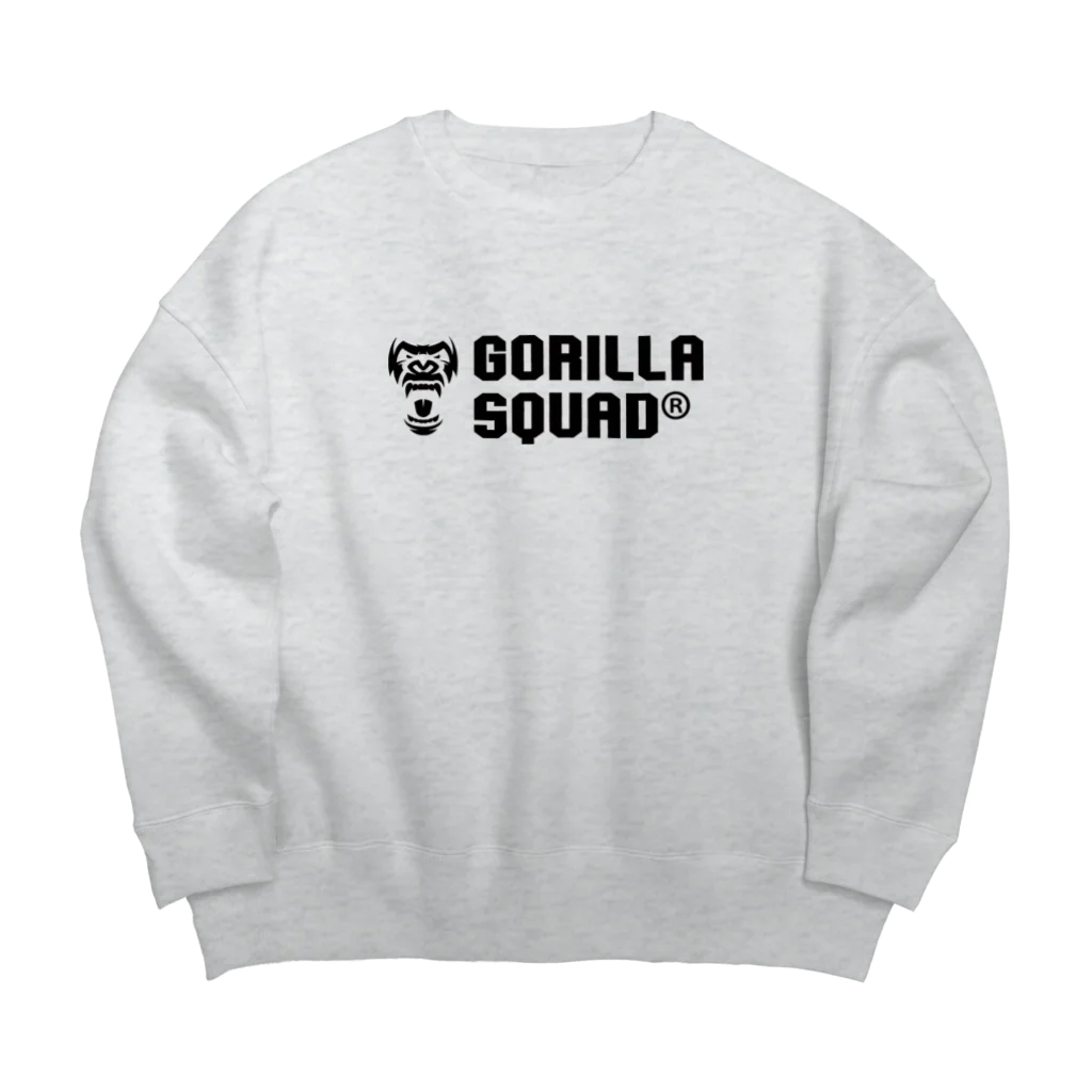 GORILLA SQUAD 公式ノベルティショップのGORILLA SQUAD ロゴ黒 ビッグシルエットスウェット