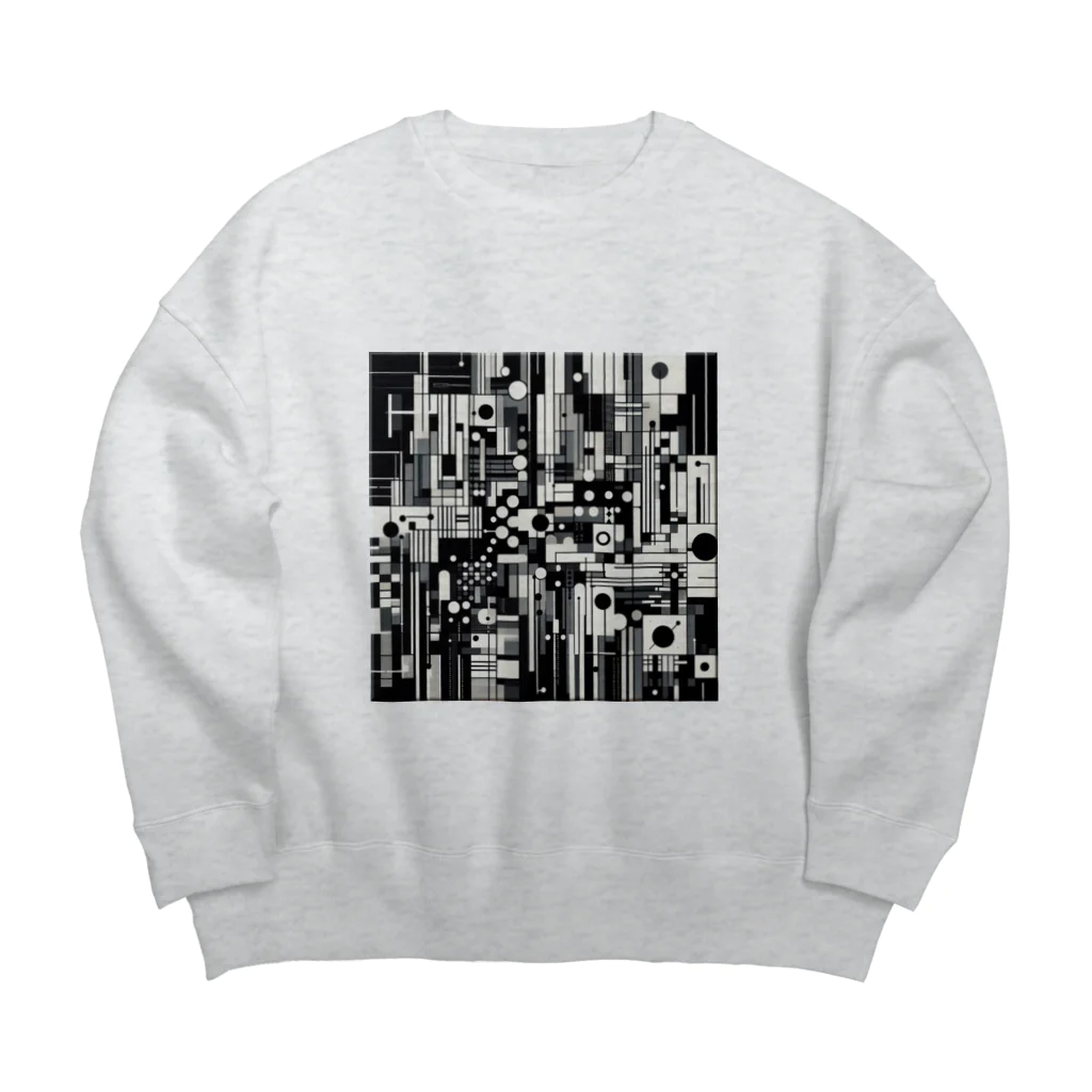 Kenneth Kondovicのジオメトリックハーモニー Big Crew Neck Sweatshirt