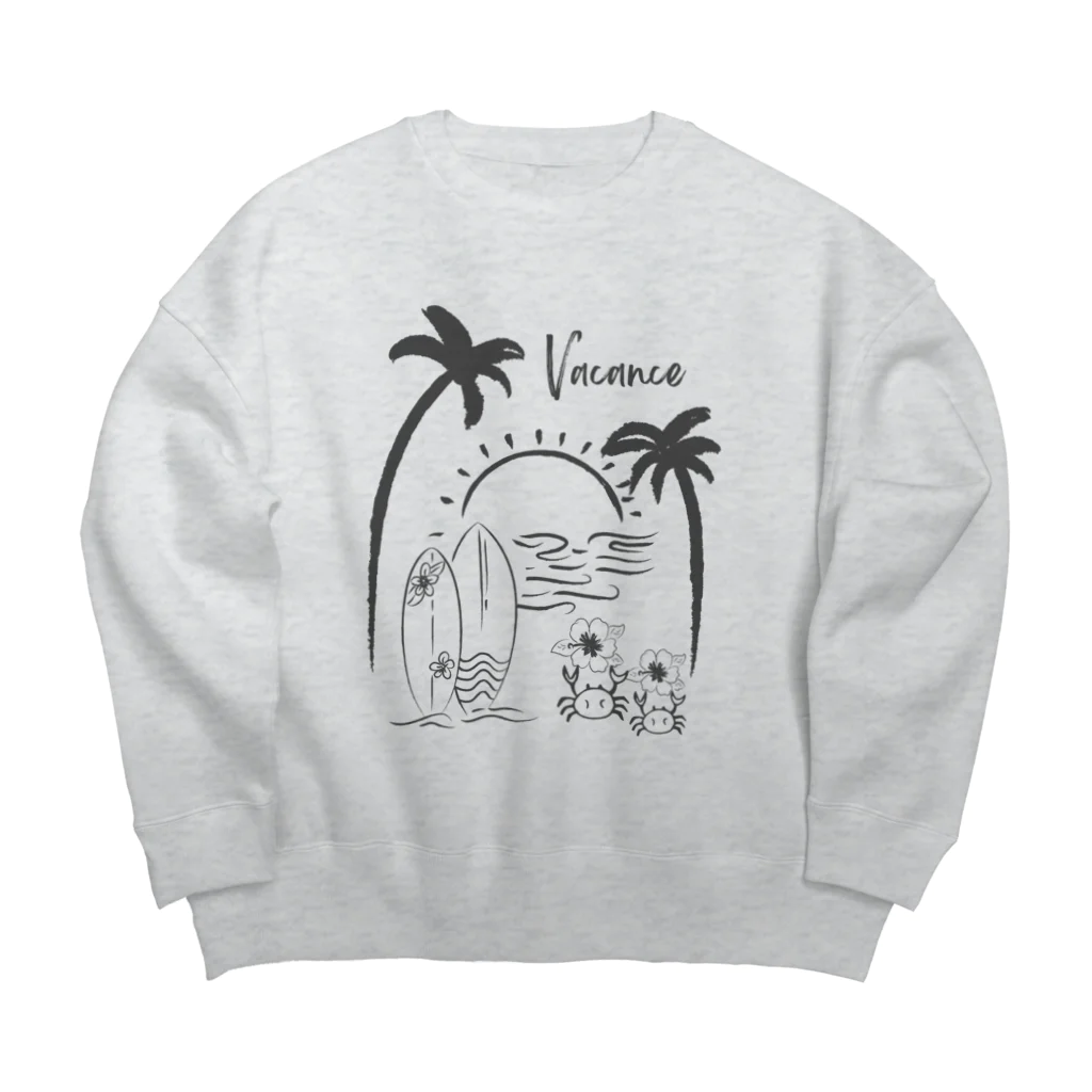 きら星のバカンス Big Crew Neck Sweatshirt