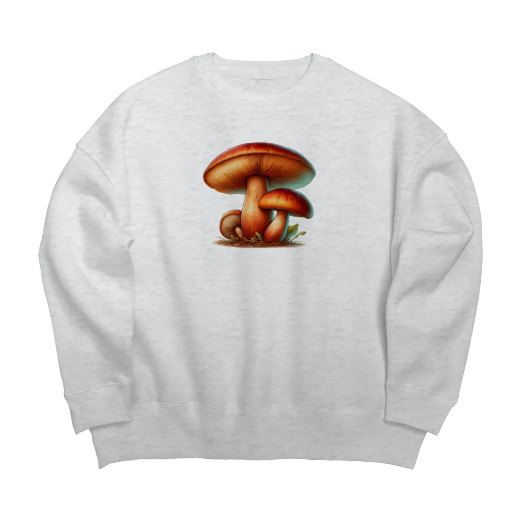 mushupのサクラシメジ Big Crew Neck Sweatshirt