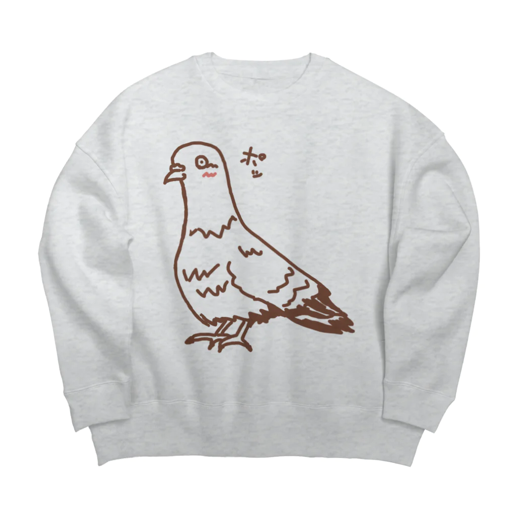 ムエックネの恋をした鳩 Big Crew Neck Sweatshirt