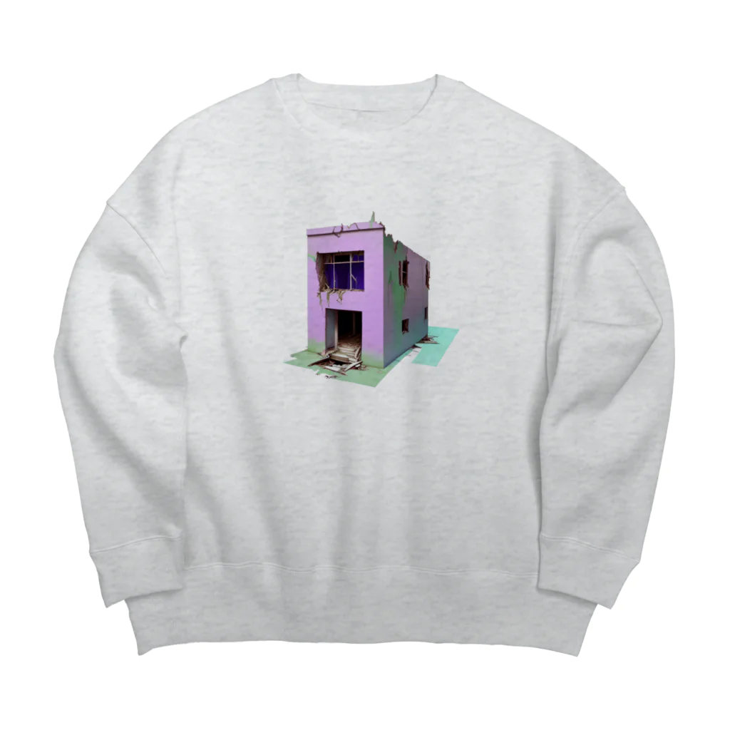 Buildingsの廃墟 13 Big Crew Neck Sweatshirt