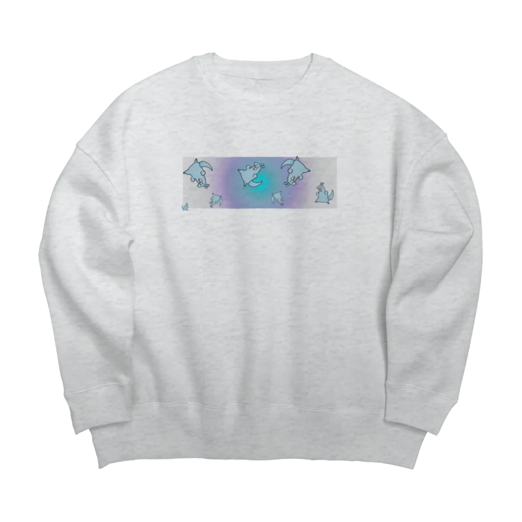 低燃費ギョ太郎のドリーミングギョ太郎 Big Crew Neck Sweatshirt