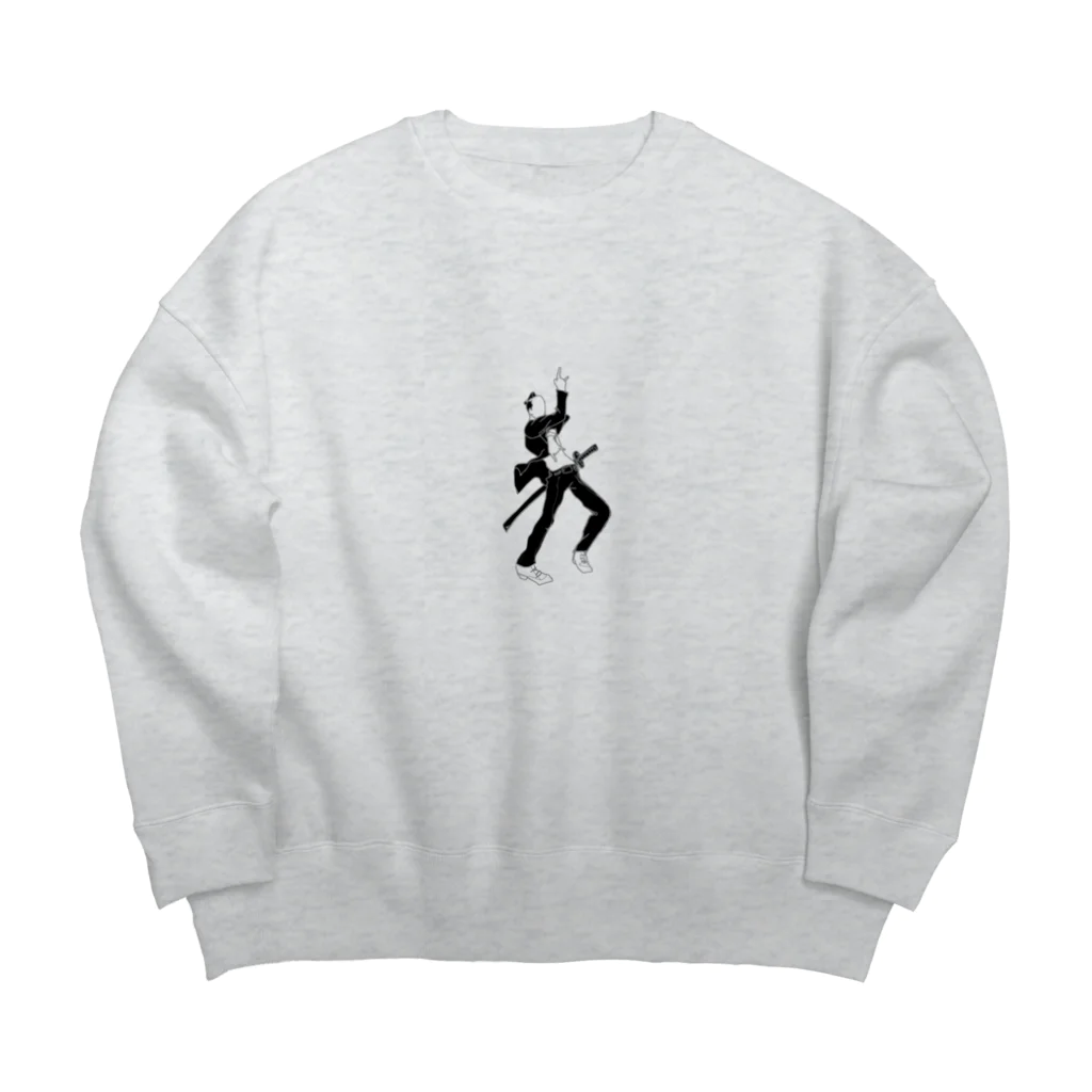 取っ手の付いた取っ手のJo侍 Big Crew Neck Sweatshirt