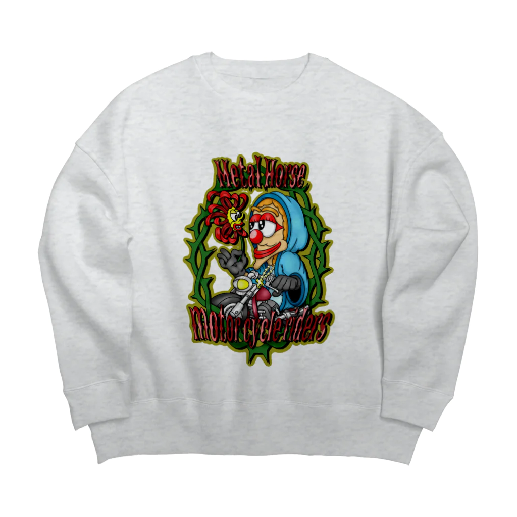 METAL HORSE 金属の馬のMETAL HORSE マリア Big Crew Neck Sweatshirt