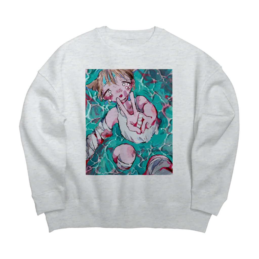 遠藤葉月の自信作のプール Big Crew Neck Sweatshirt