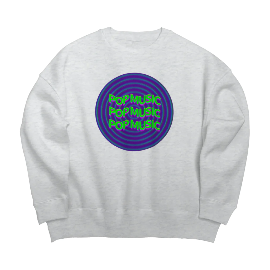 コ八ルのPOP MUSIC Big Crew Neck Sweatshirt