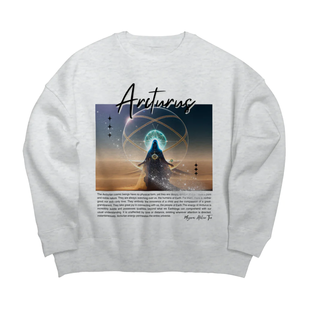 Megami Atelier Tea｜アトリエ ティーのアパレルと生活雑貨のお店のアルクトゥルス　Megami Atelier Tea スターコレクション Big Crew Neck Sweatshirt