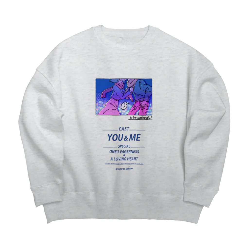 unknown＋storeのワンシーンを永遠に Big Crew Neck Sweatshirt