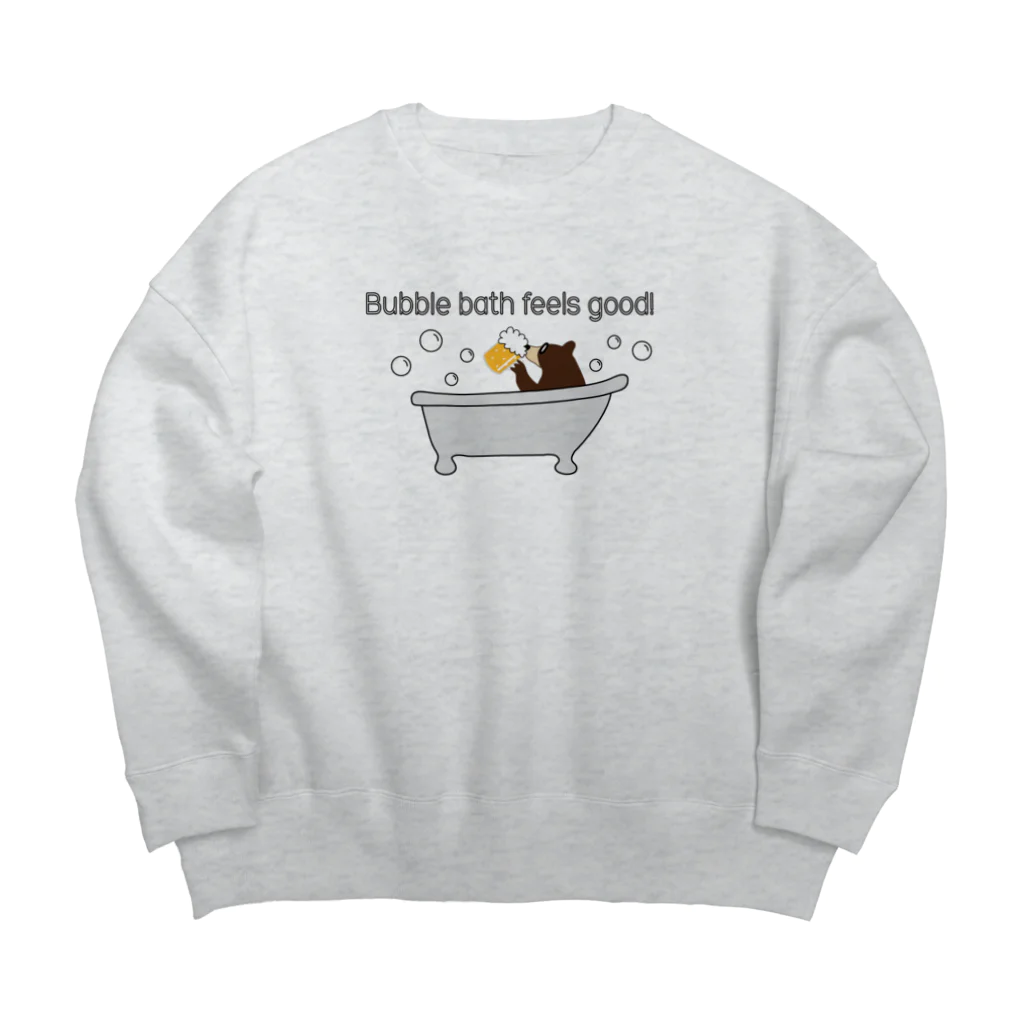 キッズモード某のビールベアー イン バブルバス Big Crew Neck Sweatshirt