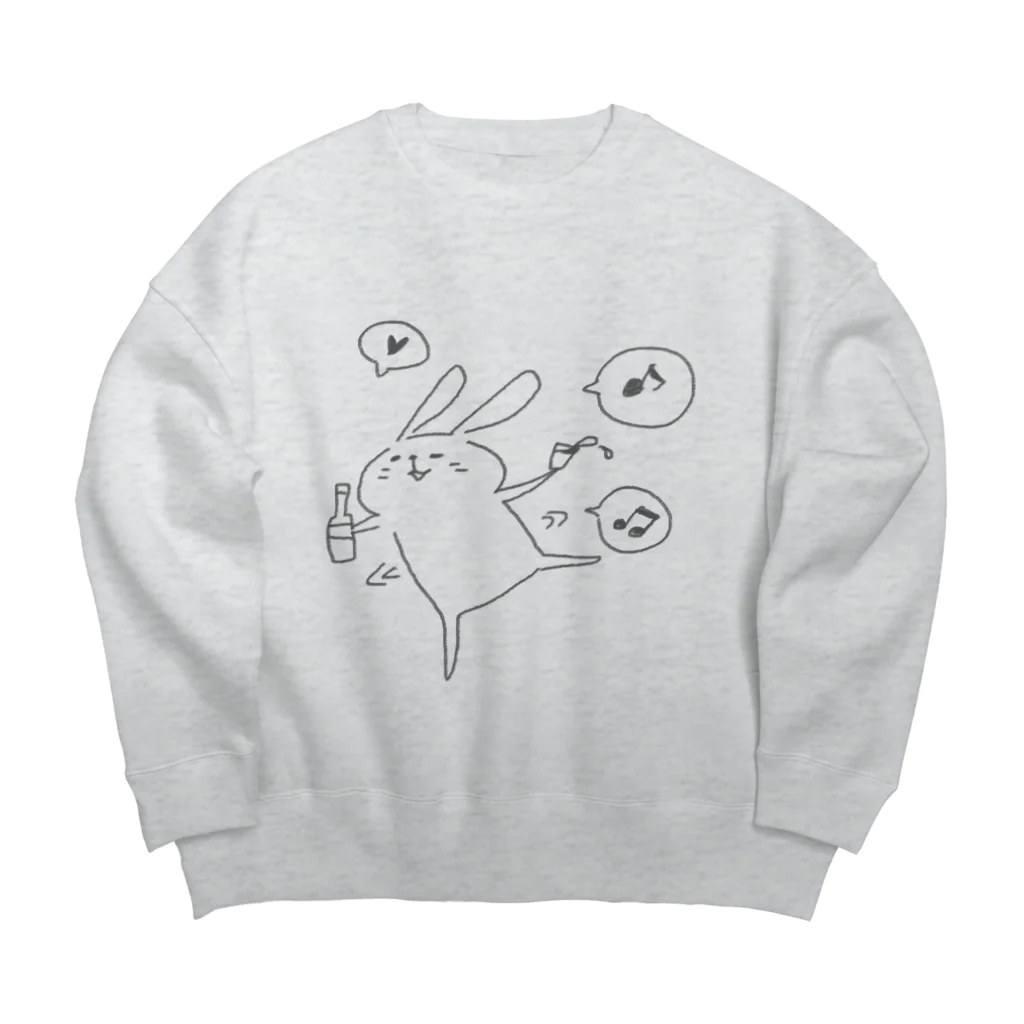 たてはくりえいとのなつみ今夜も手酌。 Big Crew Neck Sweatshirt