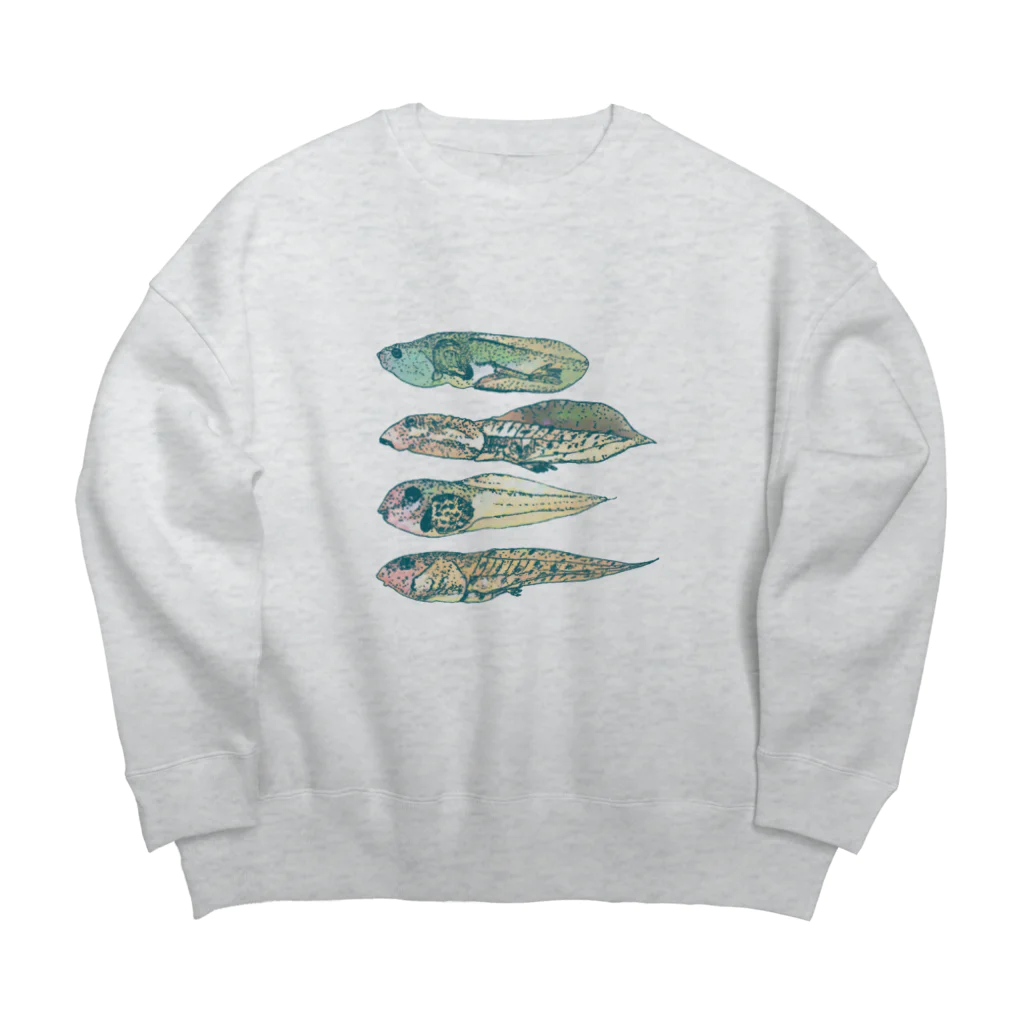 さちこの生物雑貨のオタマジャクシ Big Crew Neck Sweatshirt