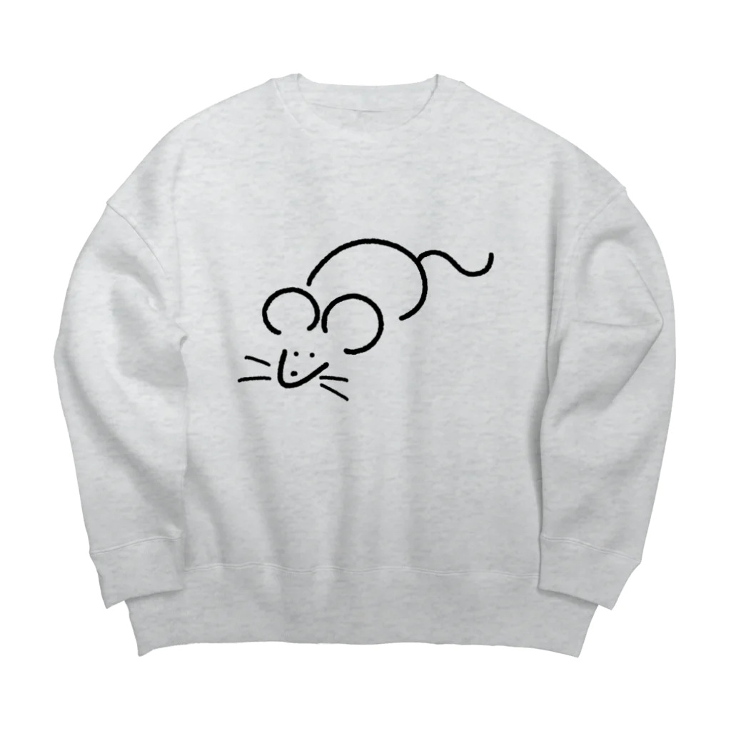 あゆかんのねずみ Big Crew Neck Sweatshirt