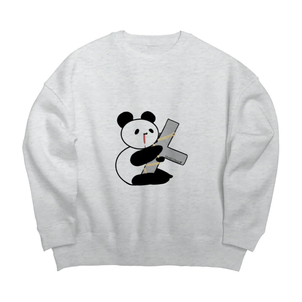 HONEY☆CROSSのCross パンダ Big Crew Neck Sweatshirt