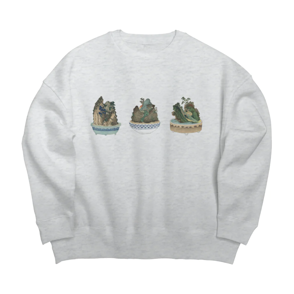 古書　天牛書店の江戸時代の盆栽＜鉢山図絵＞ Big Crew Neck Sweatshirt