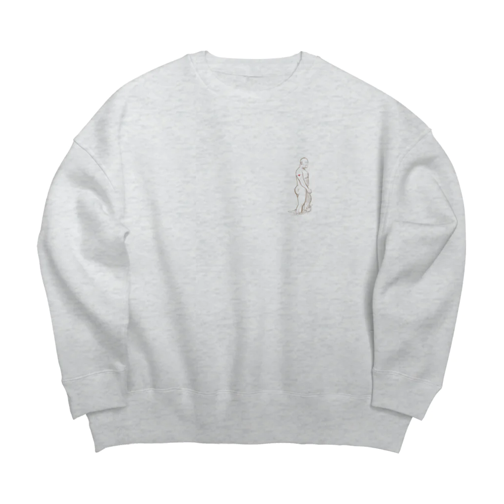 aiichiroの風呂上がりの愛一郎さん Big Crew Neck Sweatshirt