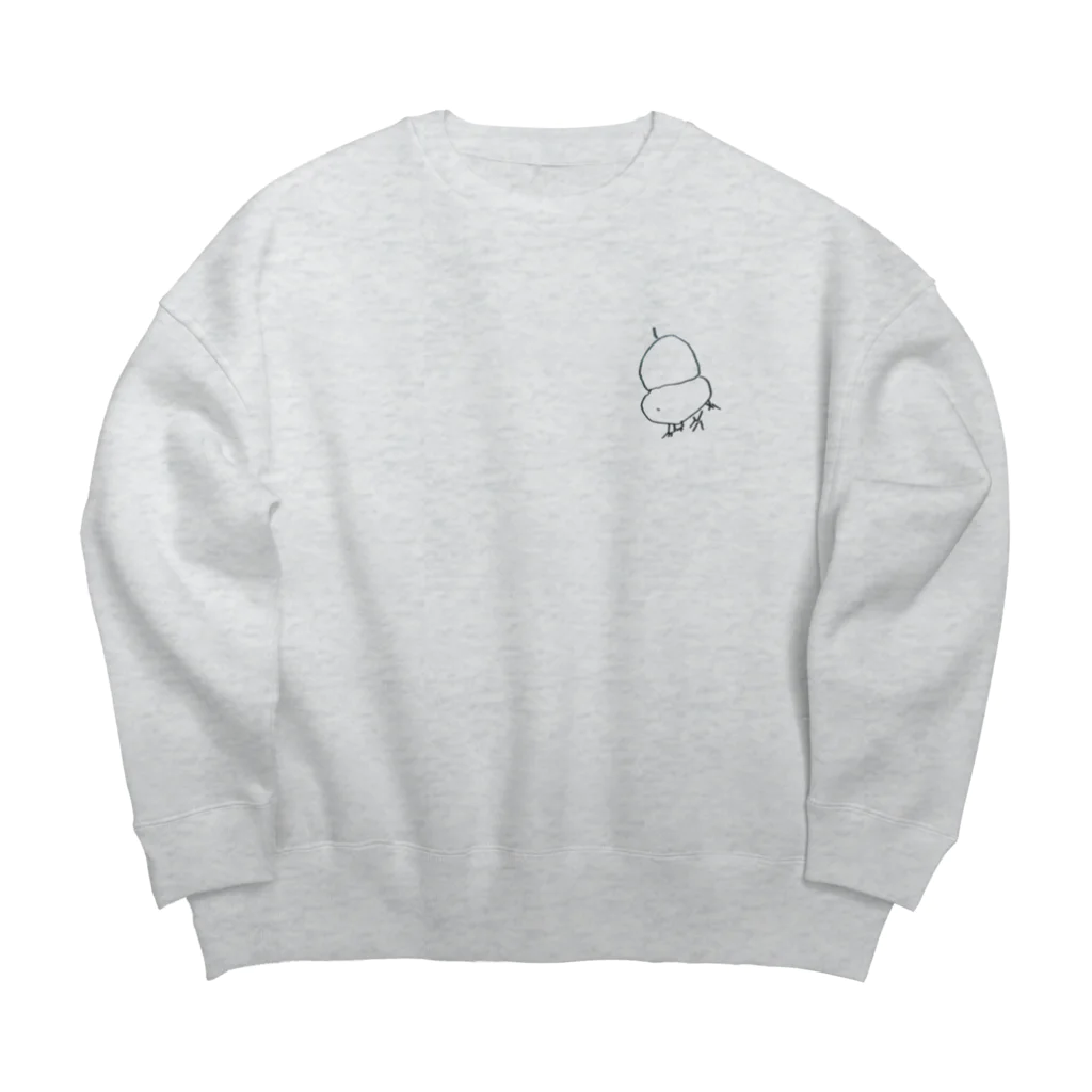 えんがわカフェの子供の描いた生き物 Big Crew Neck Sweatshirt