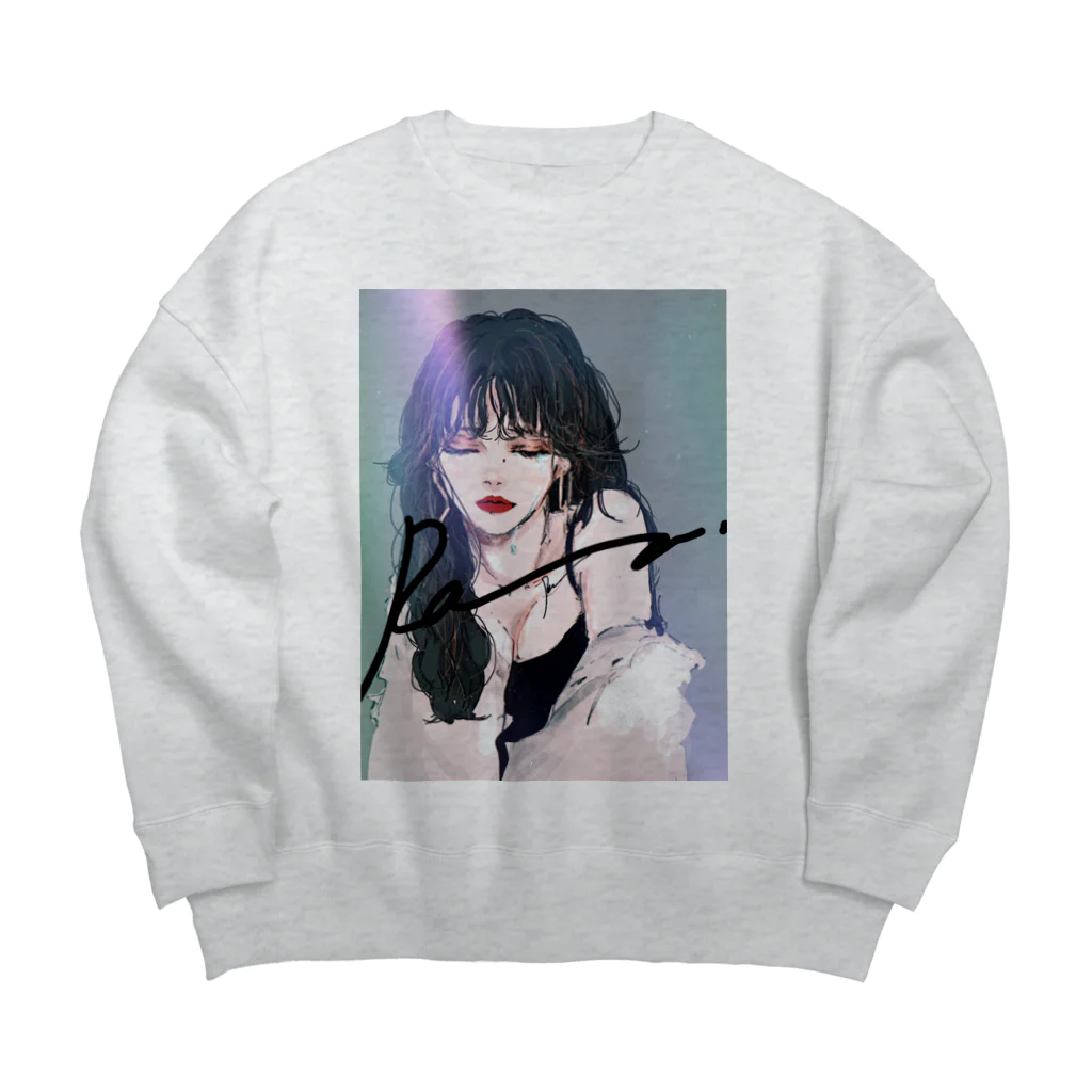 Ran.のGIRL FRIEND Big Crew Neck Sweatshirt