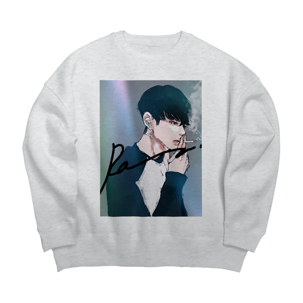 Ran.のBOY FRIEND Big Crew Neck Sweatshirt