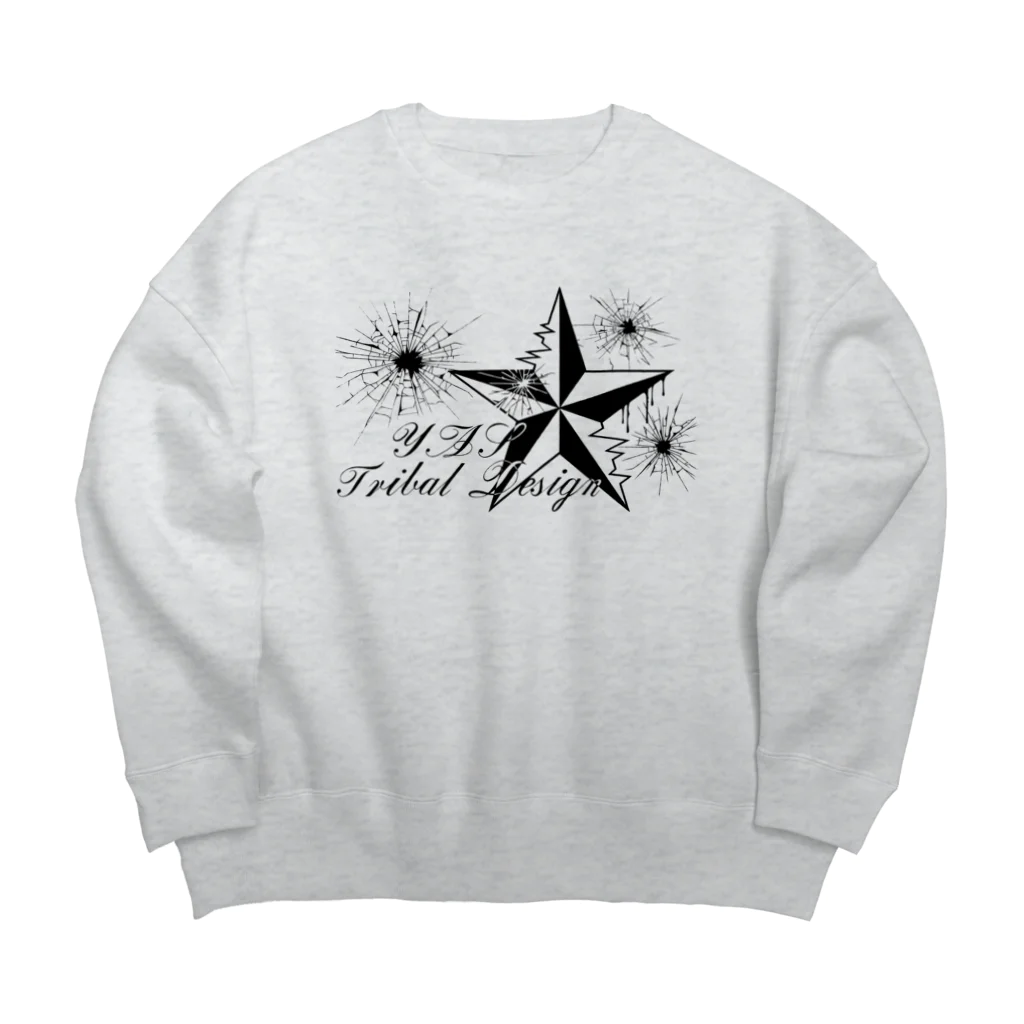 YASのYAS Tribal Design Logo Big Crew Neck Sweatshirt