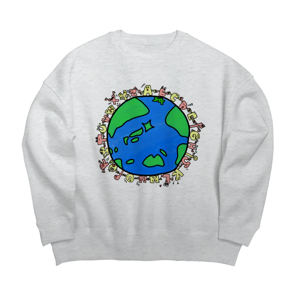 gogoteam54のみんなで作った54T🌏・濃色用フチあり Big Crew Neck Sweatshirt