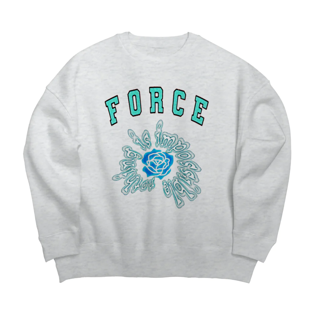 ForceのBlue rose ビッグシルエットスウェット