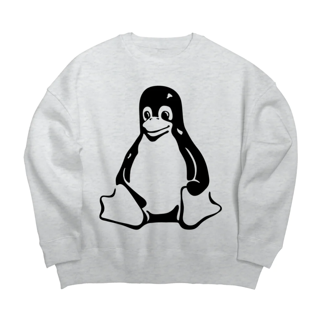 nishidemasamiのTuxくん Big Crew Neck Sweatshirt