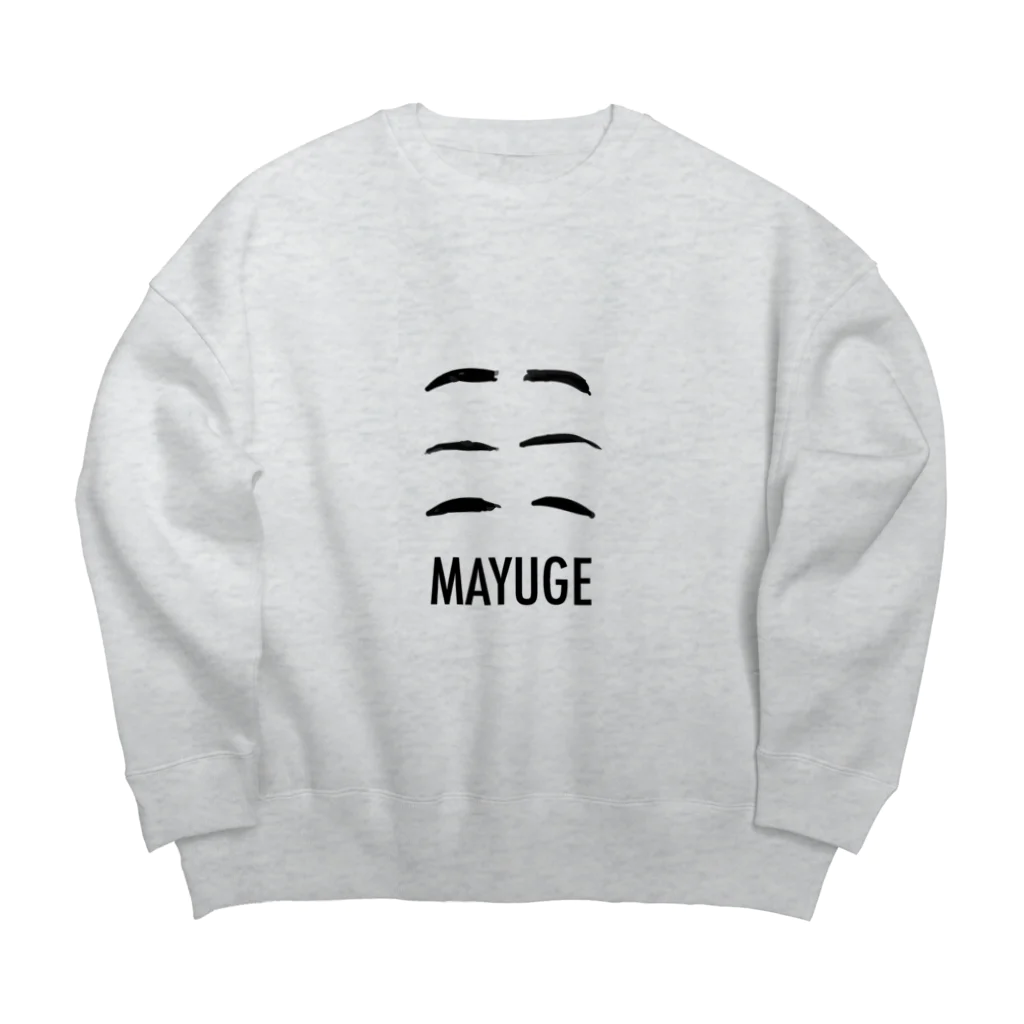 6の3ちゃんねるのまゆげ Big Crew Neck Sweatshirt