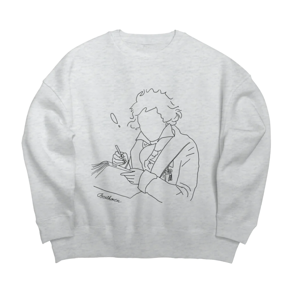 ihcoのBeethoven Big Crew Neck Sweatshirt