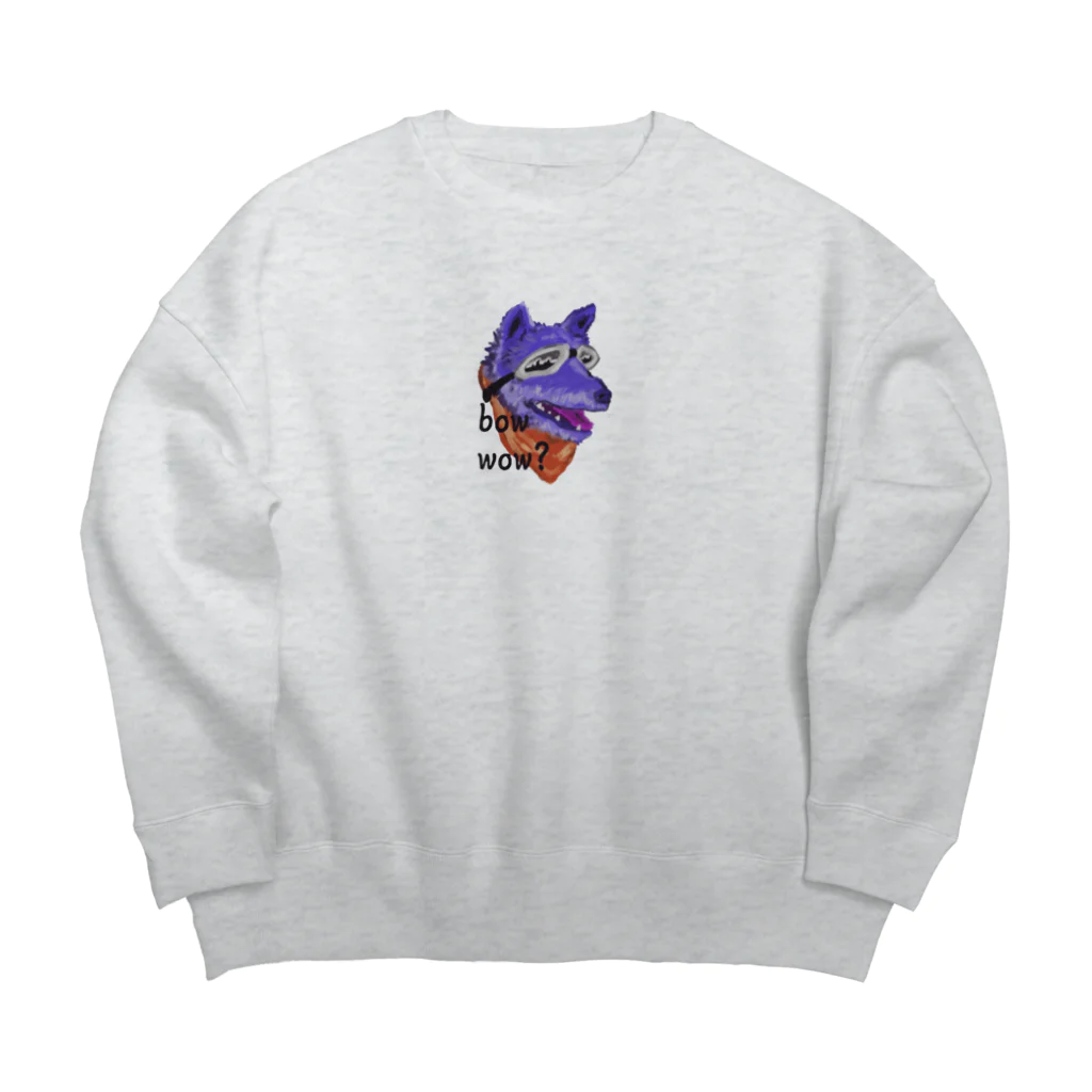 kkki shopのdog Big Crew Neck Sweatshirt