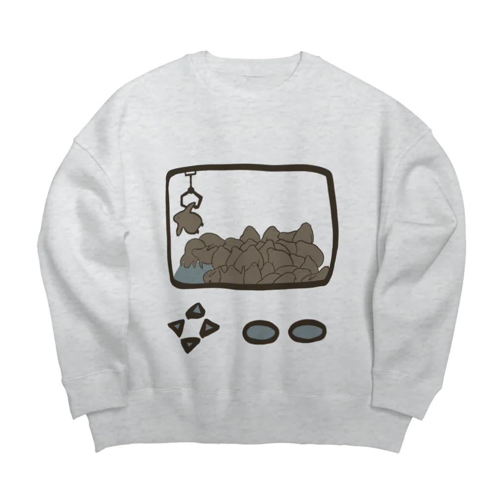 ペンギンのお子のペンギンのお子、クレイシinクレーンゲーム Big Crew Neck Sweatshirt