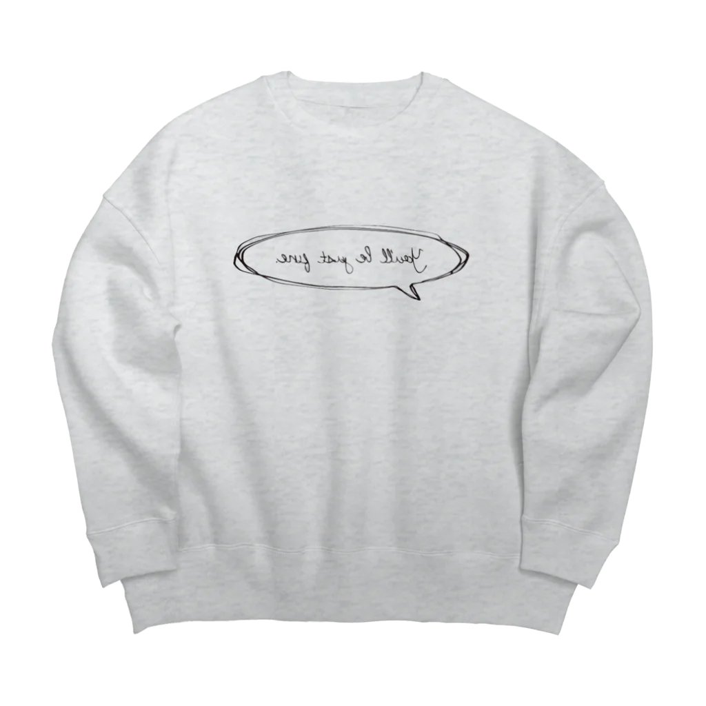 - K A G A M I -のYou'll be just fine. Big Crew Neck Sweatshirt