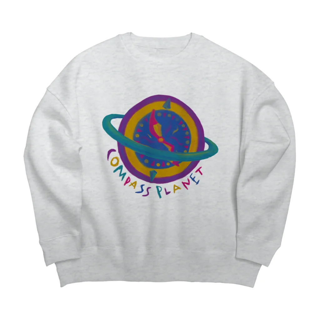 gojoのコンパスプラネット Big Crew Neck Sweatshirt