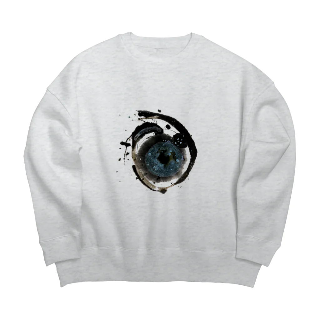 WAMI ARTのア(宇宙)ヲシテ文字 Big Crew Neck Sweatshirt