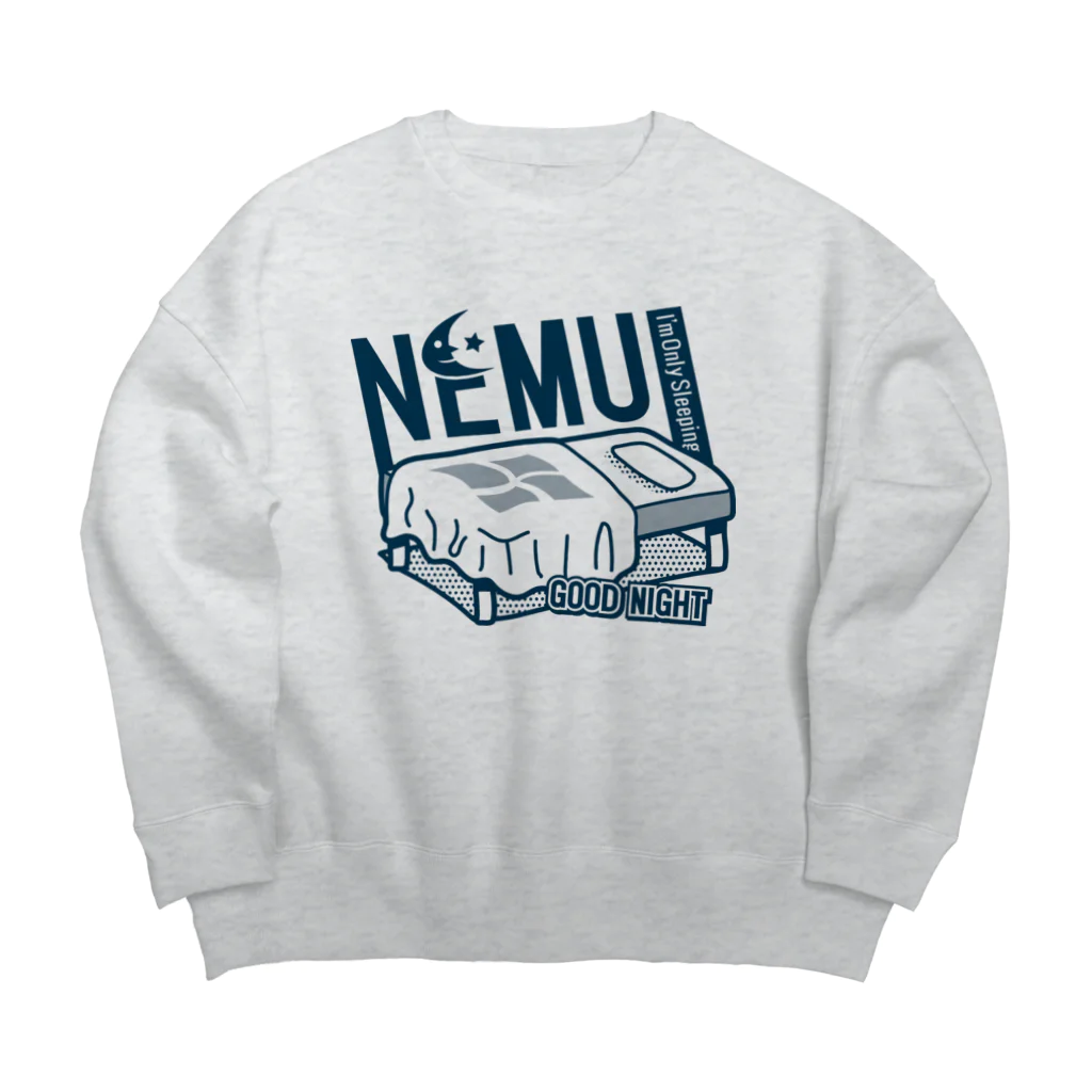 ことり屋のNEMUI～眠い～ Big Crew Neck Sweatshirt