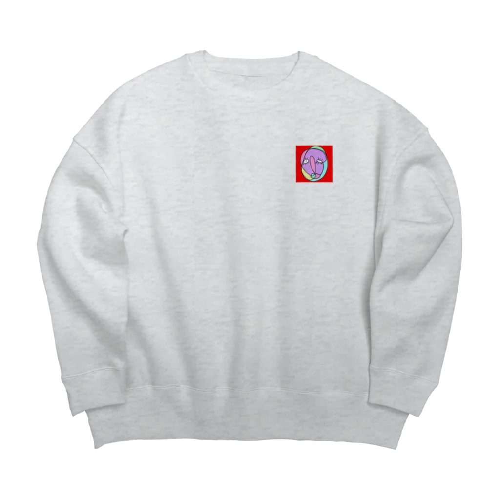 manmared.のYokkyu. Big Crew Neck Sweatshirt