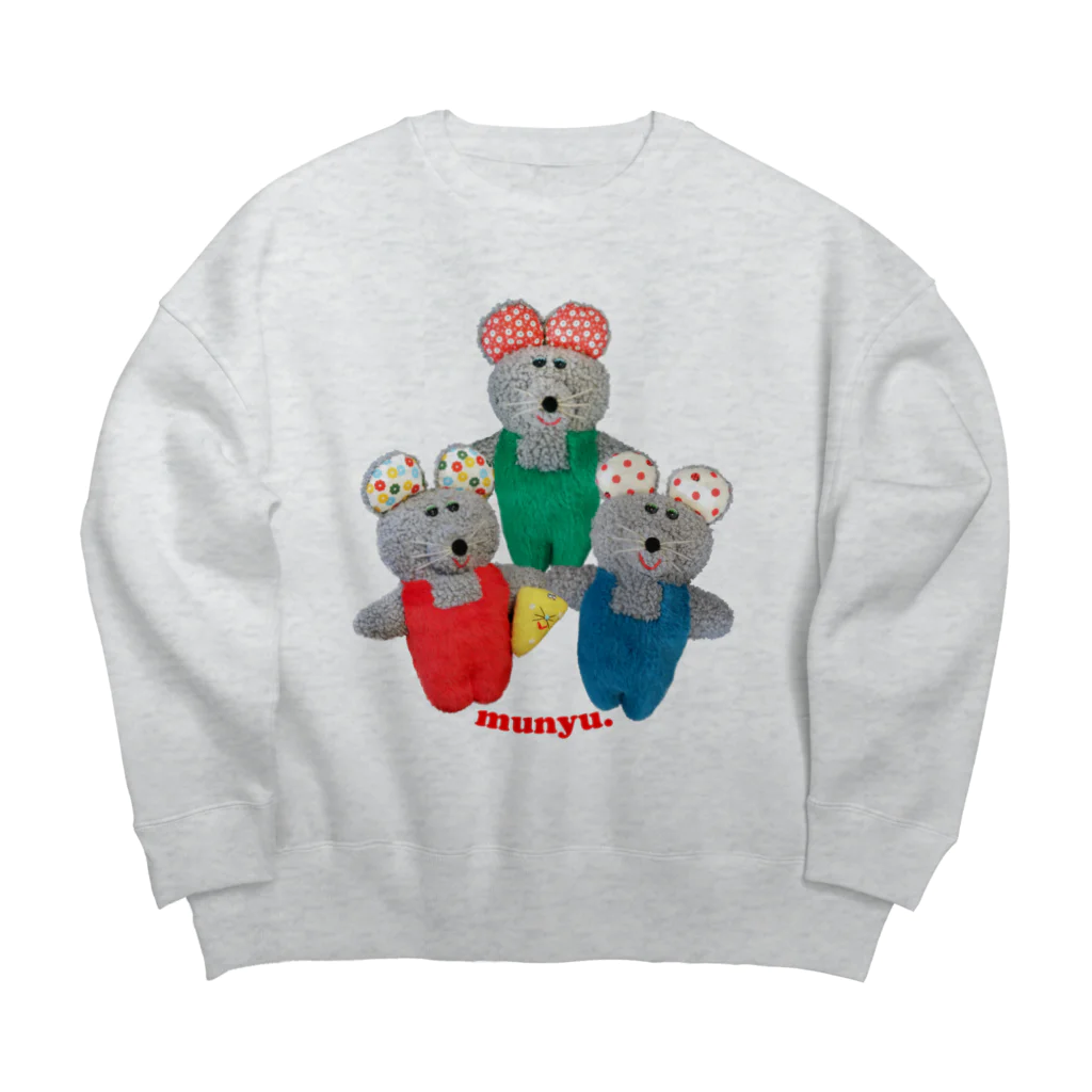 むにゅのつりずぼんず Big Crew Neck Sweatshirt