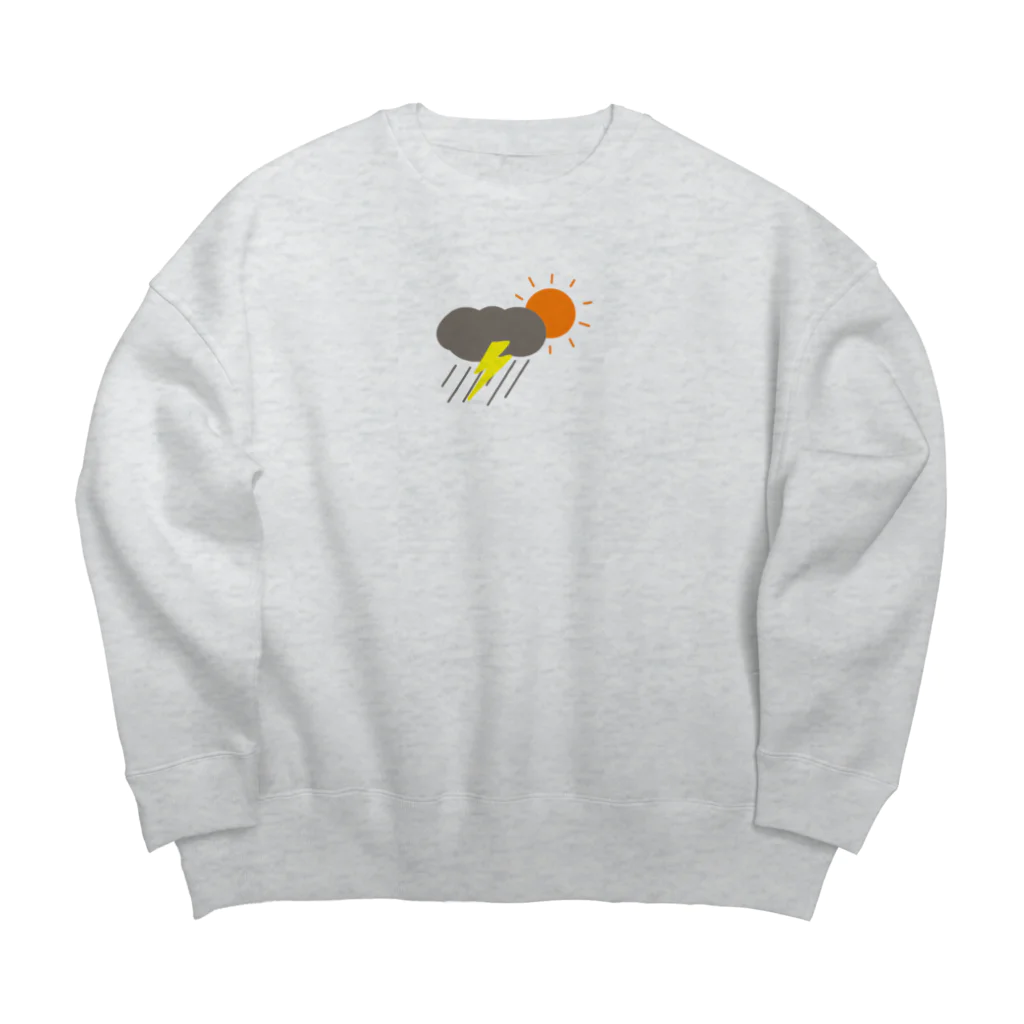 ナオ / CandyLip店の情緒不安定：文字なし Big Crew Neck Sweatshirt