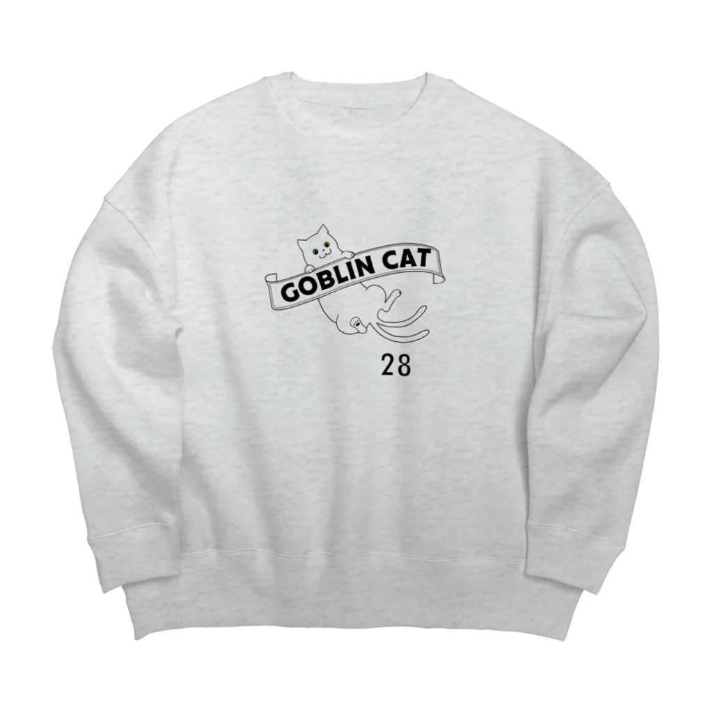 猫社謹製の猫又ウヰスキー Big Crew Neck Sweatshirt