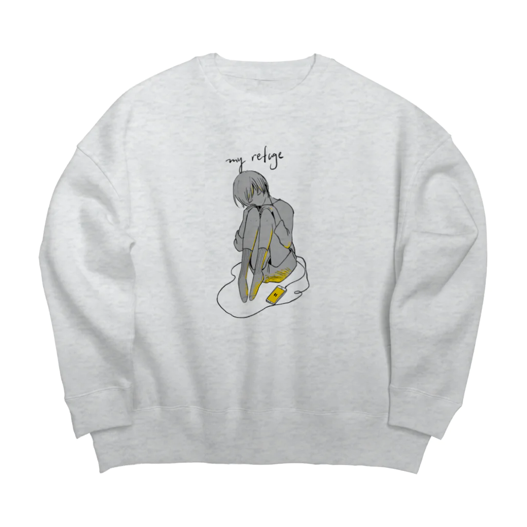 riku_hydrangeaのわたしのとりで Big Crew Neck Sweatshirt