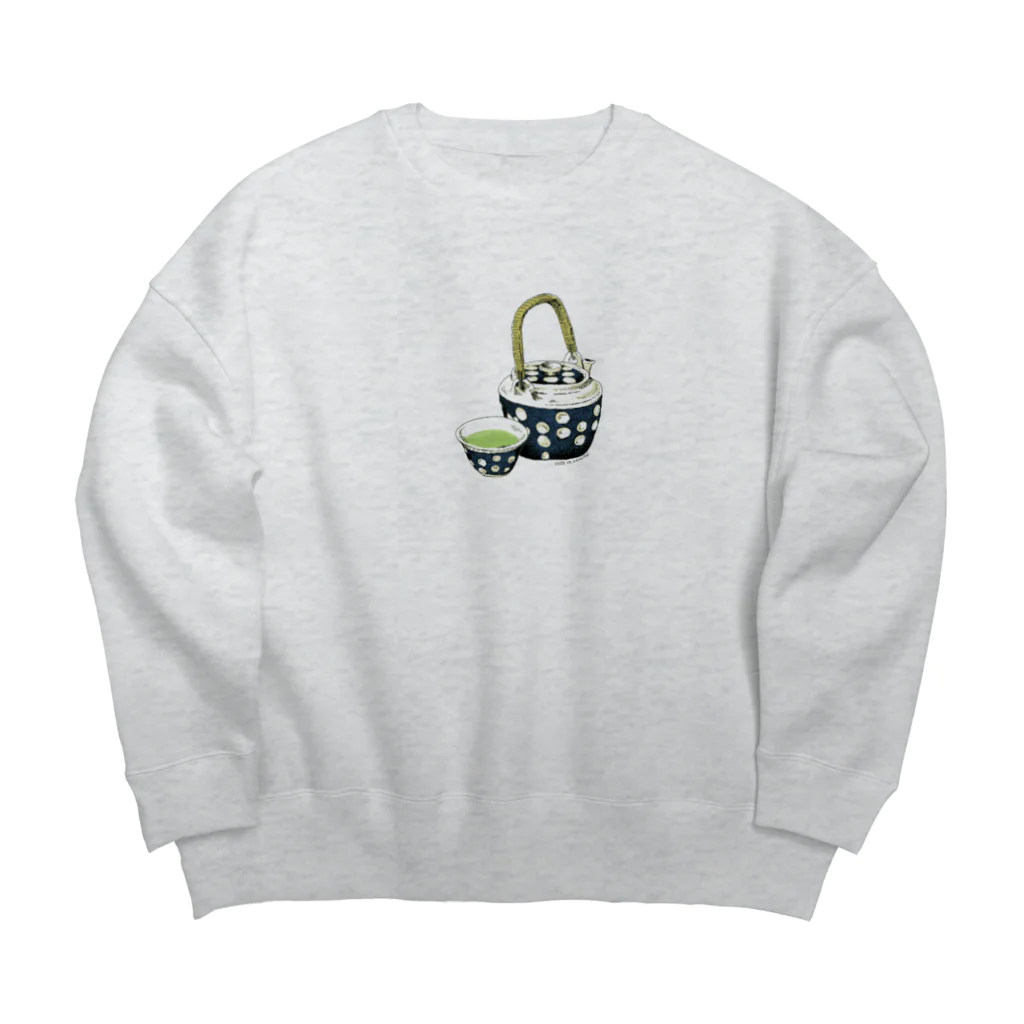 魚の目のお店のお茶の時間 Big Crew Neck Sweatshirt