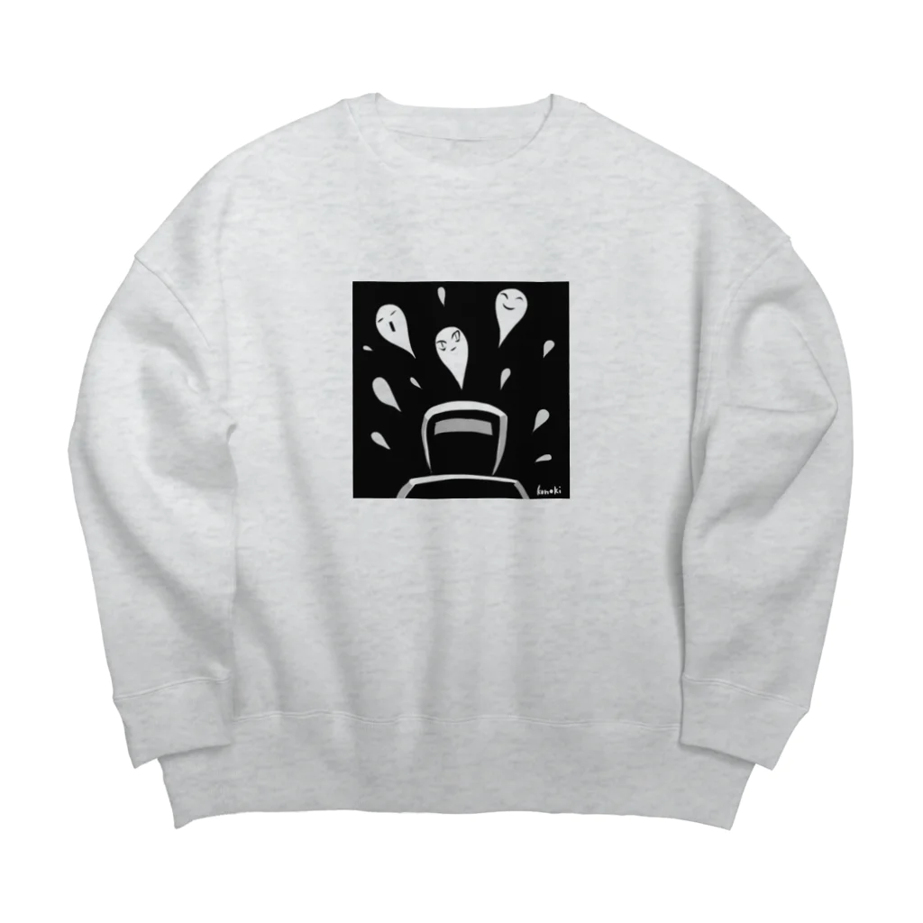 木ノ下商店の幽霊びゅーん Big Crew Neck Sweatshirt