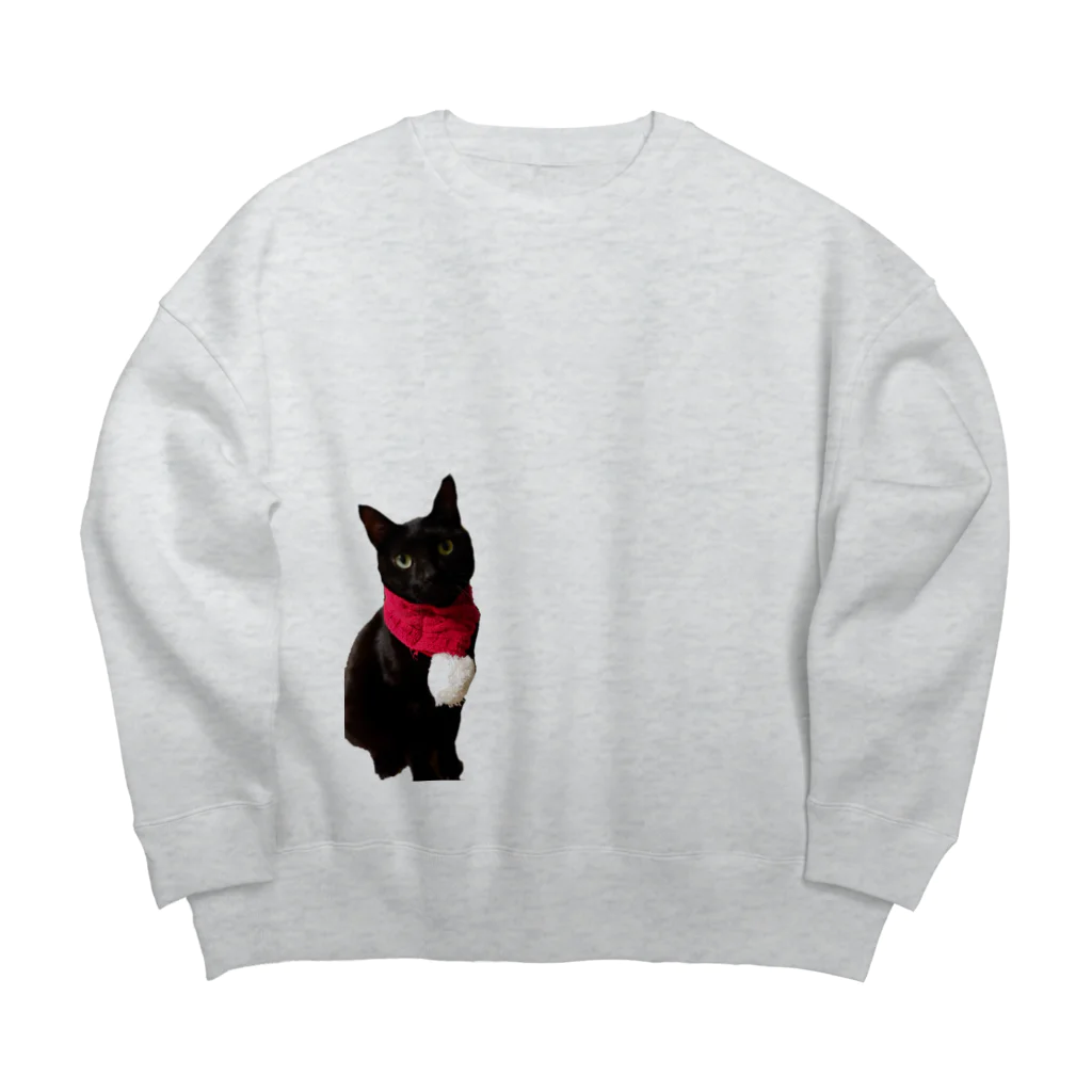 マロマロのマフラーKURONEKO Big Crew Neck Sweatshirt