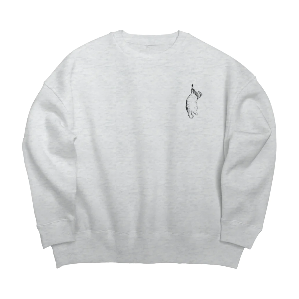 マロマロの猫踊り...？ Big Crew Neck Sweatshirt